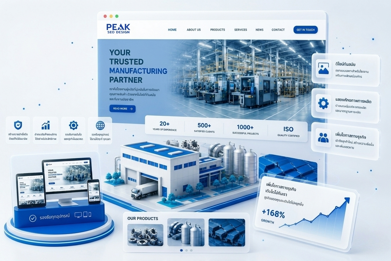 Factory Website Mockup
